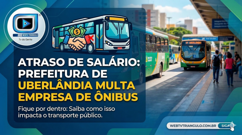 Ônibus no pátio e multa no bolso: Prefeitura de Uberlândia pune empresa por atraso em salários; entenda como isso afeta você!