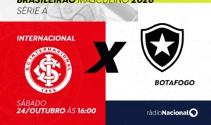 Rádio Nacional transmite neste sábado Internacional x Botafogo